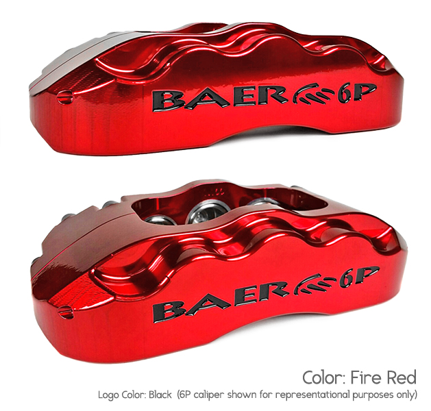 13" Rear SS4+ Brake System with Park Brake - Fire Red